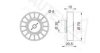 RENAU 7700274218 Deflection/Guide Pulley, v-ribbed belt